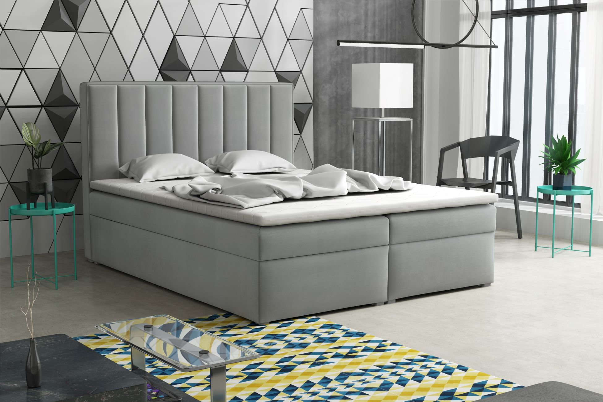 DALIO BOX 180x200 manželská posteľ, Bluvel 10 DALIO BOX 180x200 manželská posteľ, Bluvel 10