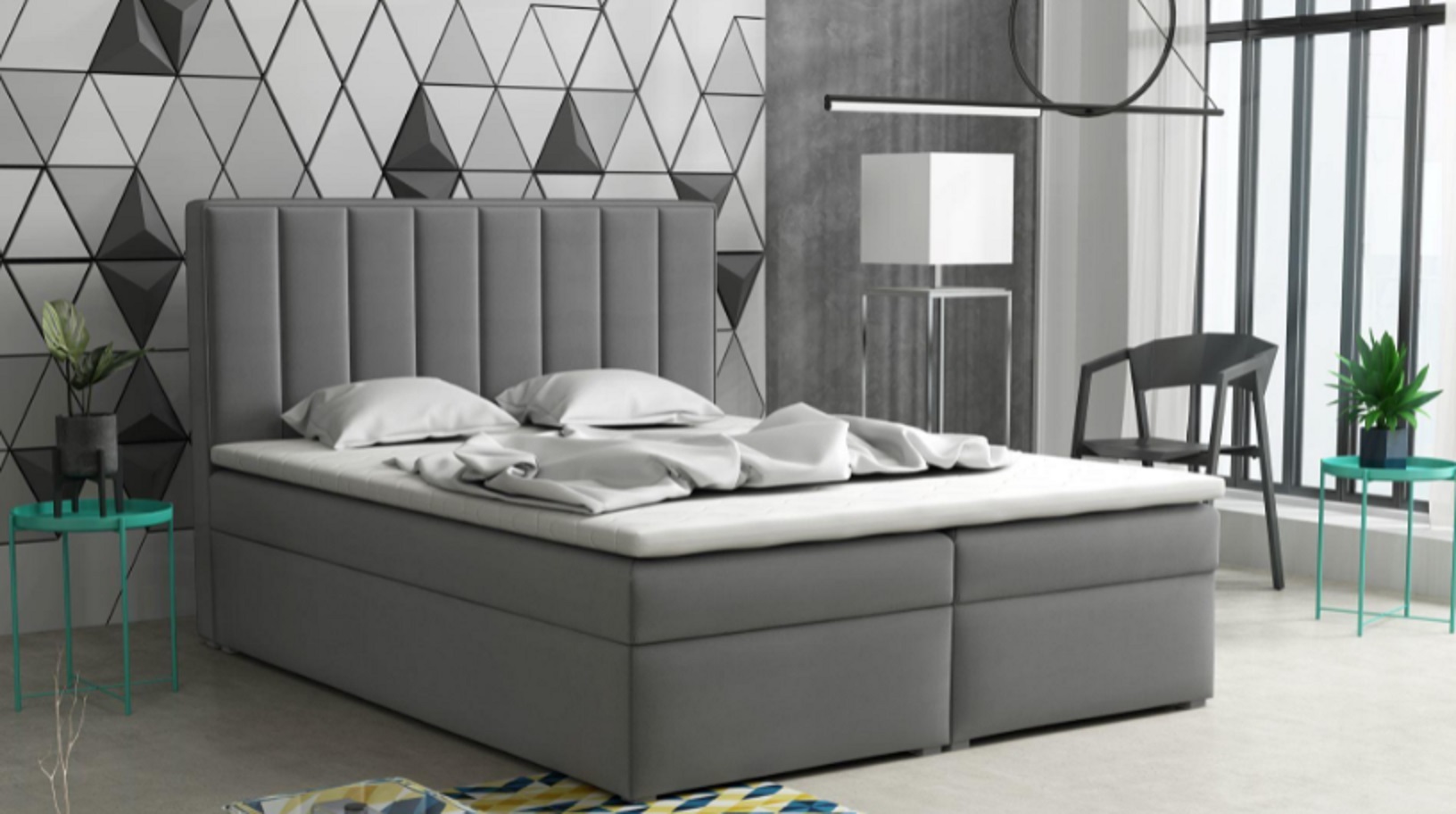 DALIO BOX 180x200 manželská posteľ, Monolith 85 DALIO BOX 180x200 manželská posteľ, Monolith 85