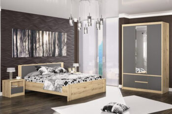 DOMICA moderná spálňa, artisan/sivá