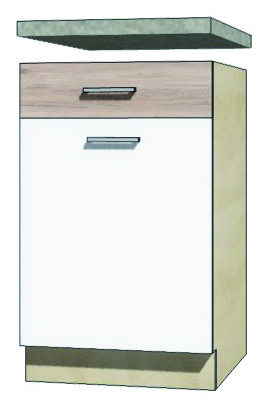 EKO - 4D dolná skrinka so zásuvkou a policou 50cm