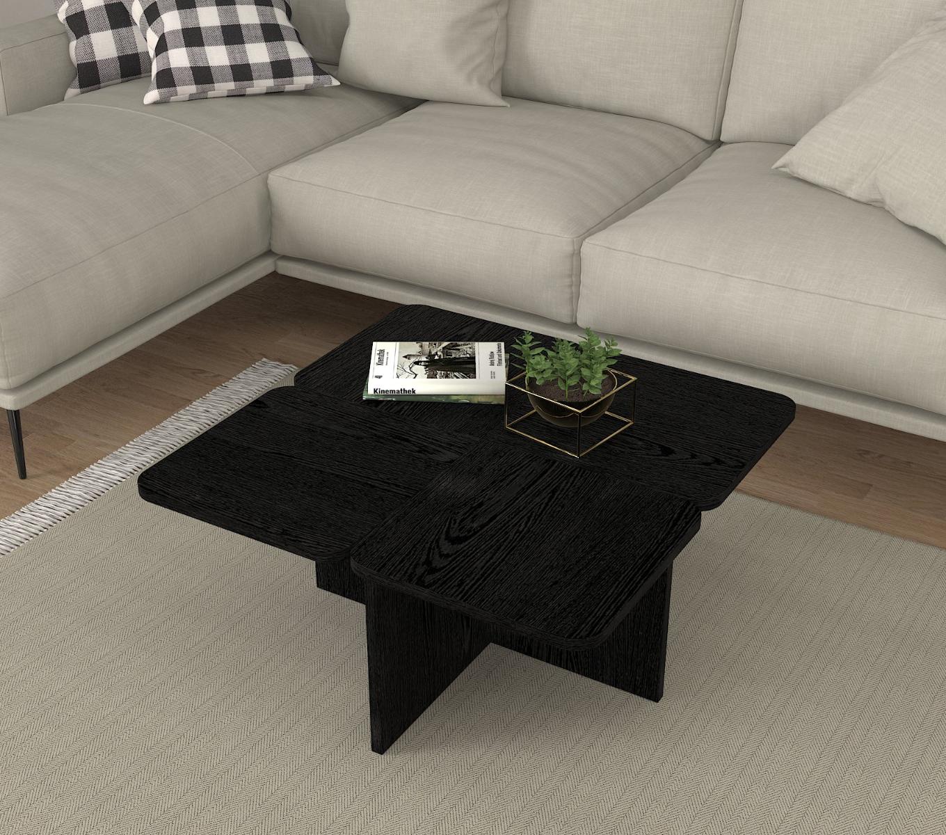 ELZA konferenčný stolík, čierna ELZA konferenčný stolík, čierna