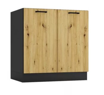 EVA kuchynská skrinka D80, dub Artisan / grafit