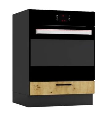 EVA kuchynská skrinka DK60, dub Artisan / grafit