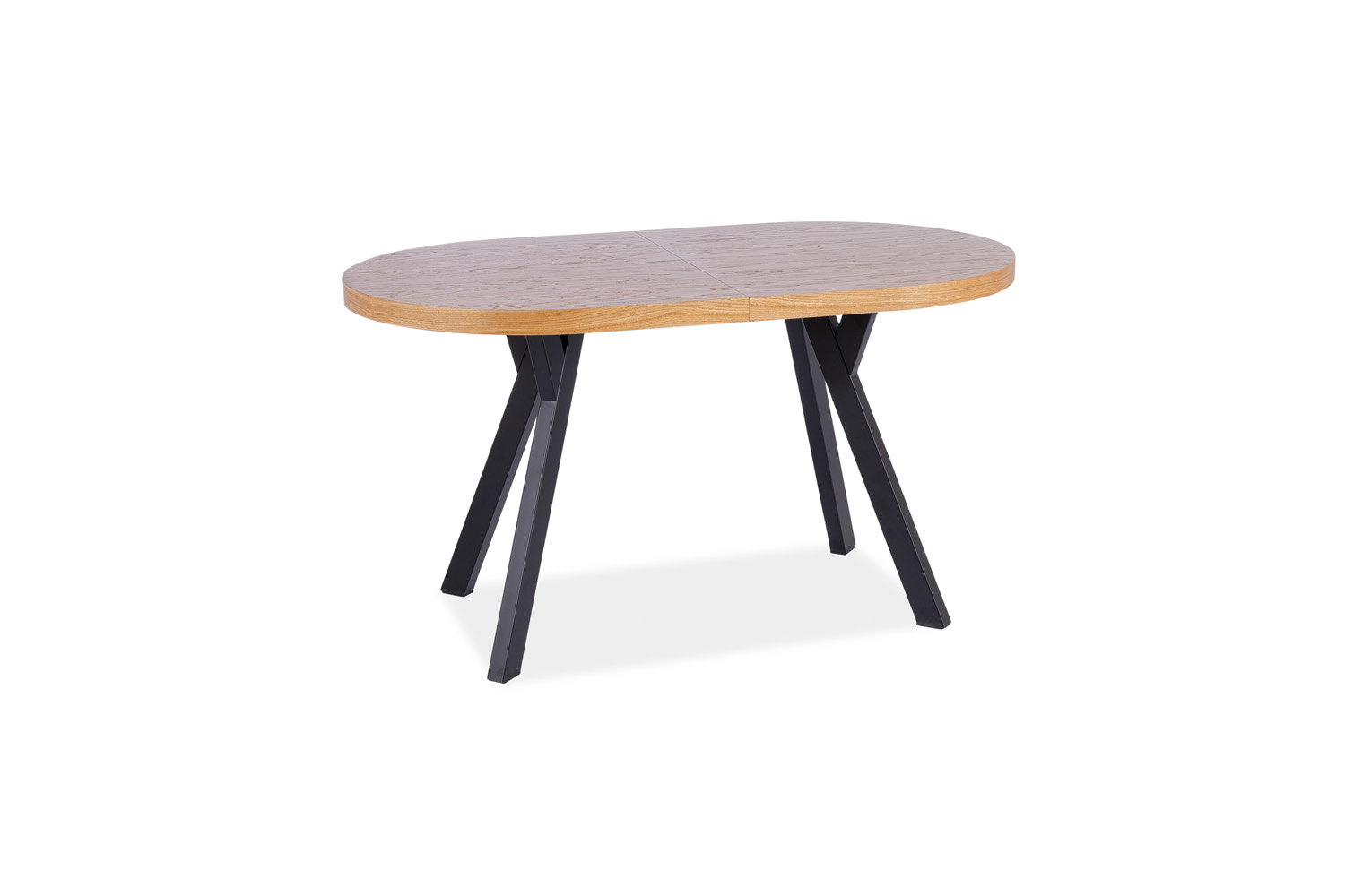 FABIO II rozkladací stôl, dub / čierna FABIO II rozkladací stôl, dub / čierna