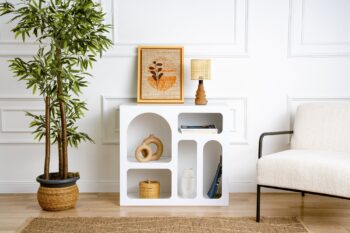 FAMILY policová knižnica, biela