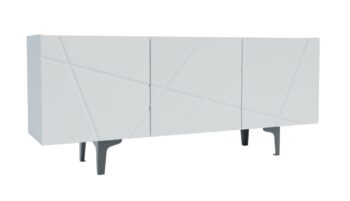 FANCY TV stolík, biely