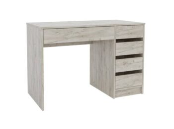 FIO písací stôl pravý, dub Craft sivý