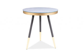 GOBI C konferenčný stolík, biela/čierna