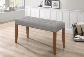 GOTTA lavica s čalúnením, orech/šedá