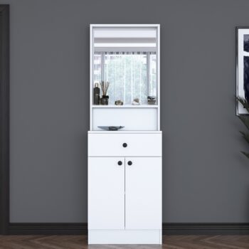 HAIR predsieňová zostava so zrkadlom, biela