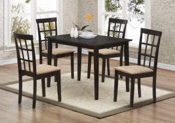 HELENA masívny jedálenský set 4+1, antický dub/krémová