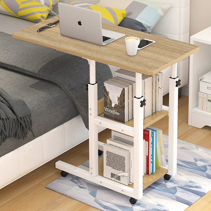 HOME príručný stolík na kolieskach, biela/dub Sonoma HOME príručný stolík na kolieskach, biela/dub Sonoma
