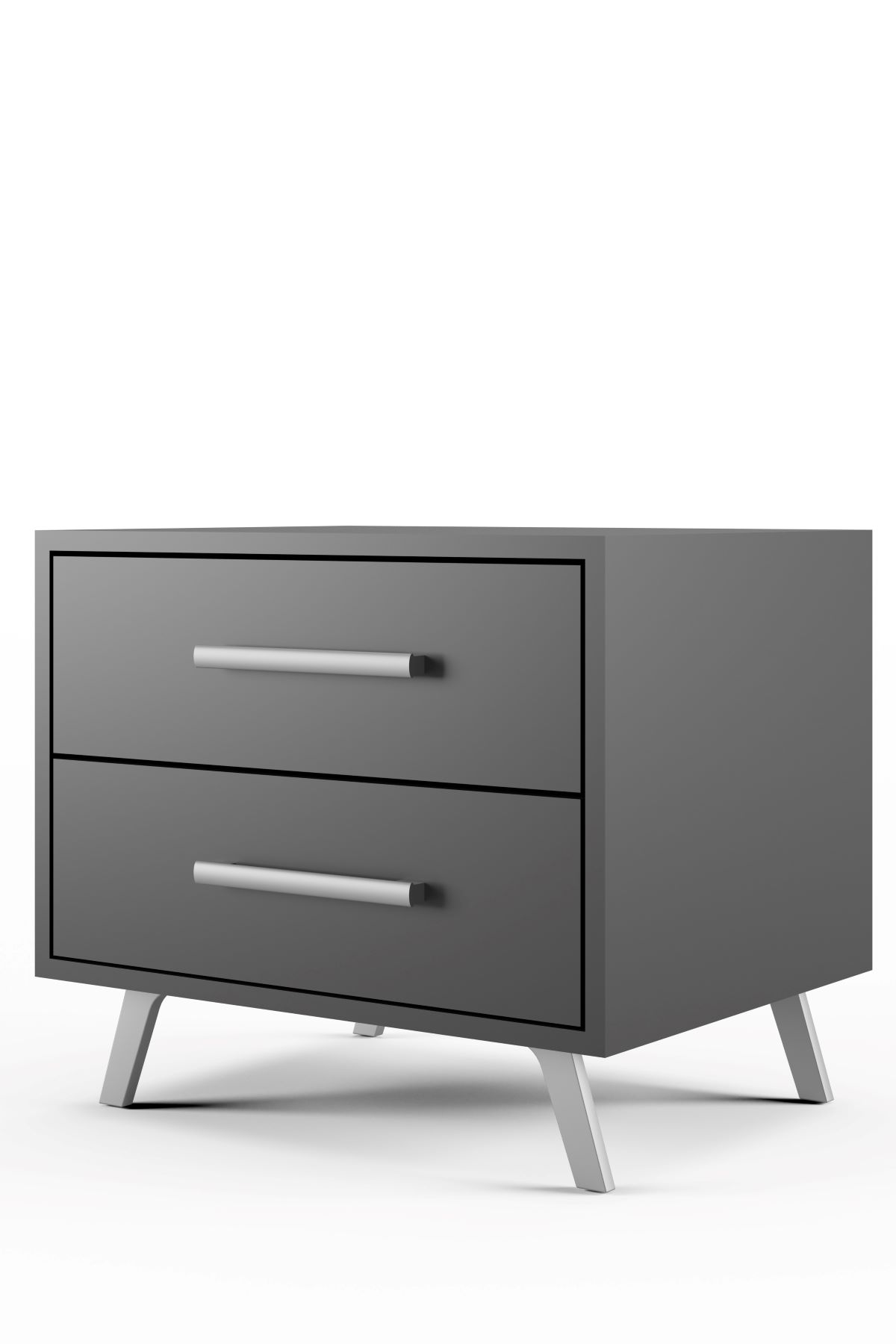 INDI, nočný stolík, grafit INDI, nočný stolík, grafit