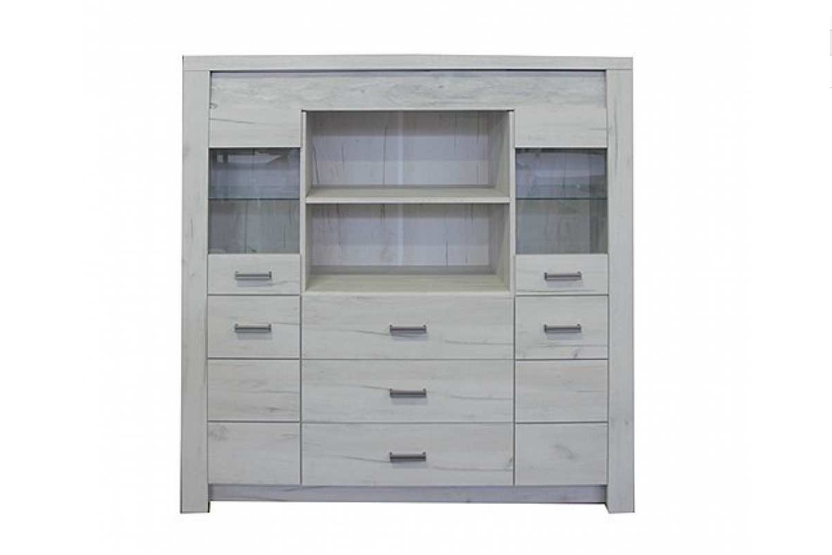 INDIE kombinovaná komoda I-22, craft biely INDIE kombinovaná komoda I-22, craft biely