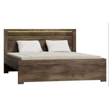 INDIE posteľ 160, jaseň tmavý