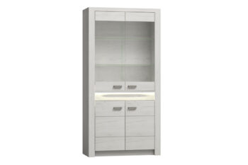 INDIE vitrína I-3, craft biely