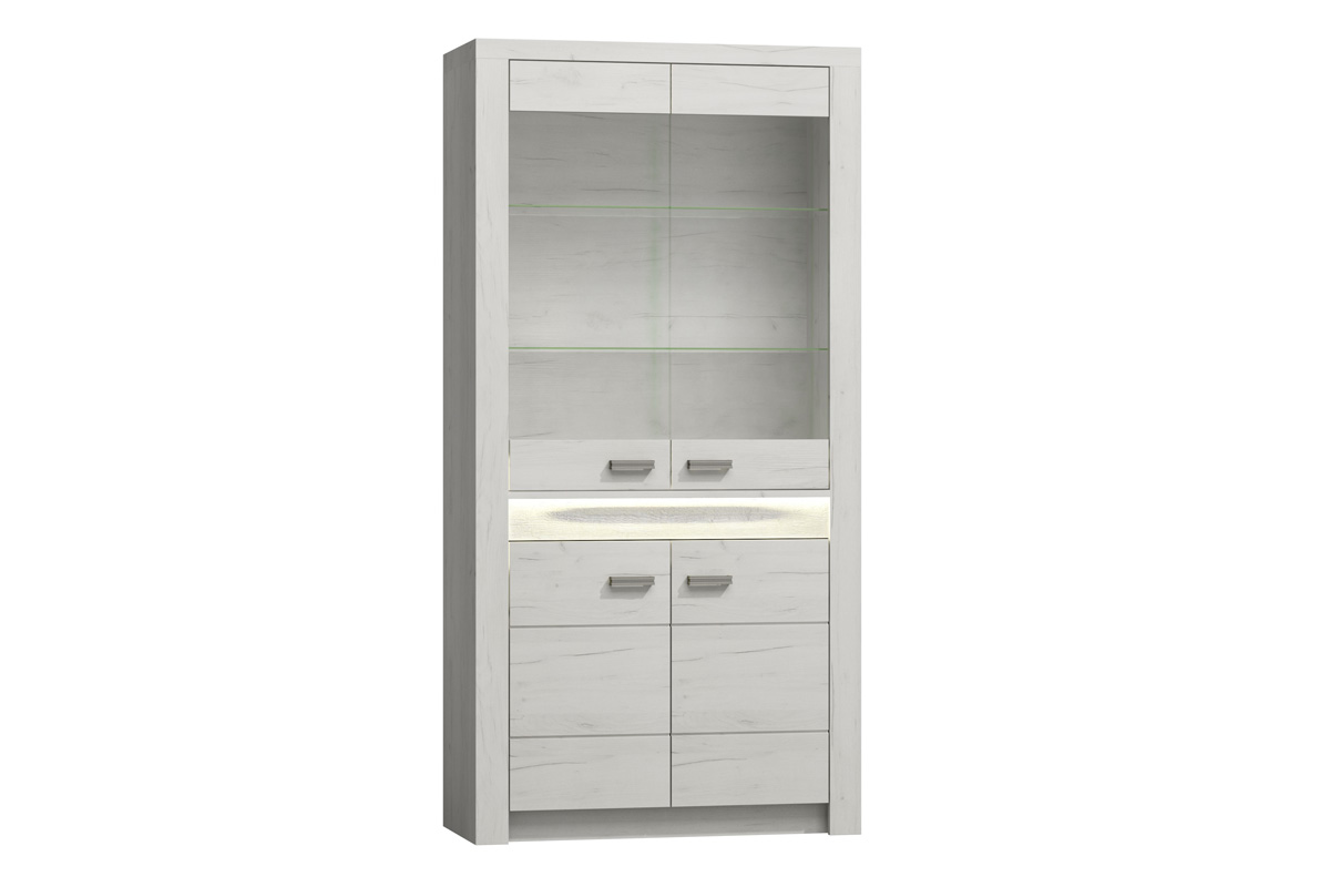 INDIE vitrína I-3, craft biely INDIE vitrína I-3, craft biely