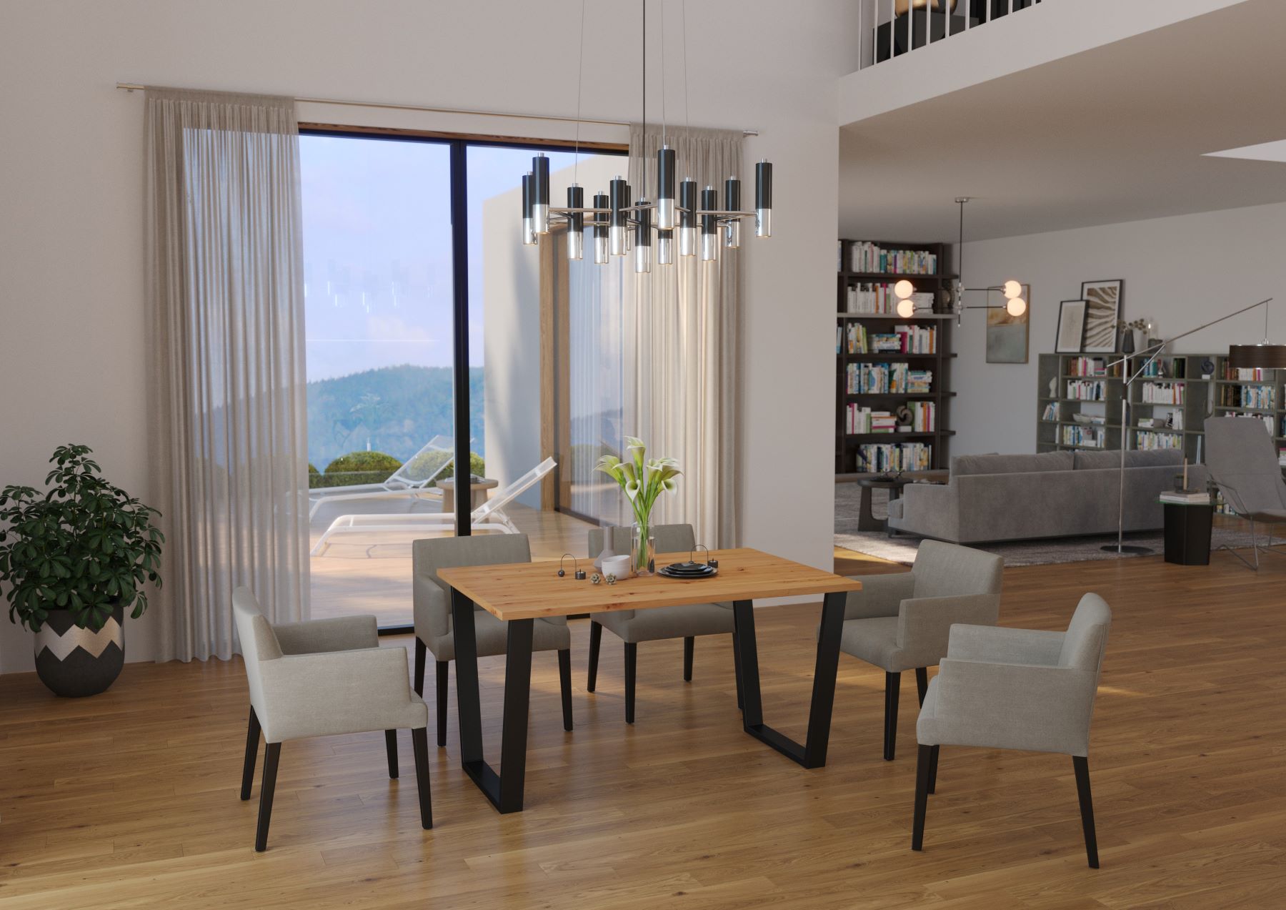 JULIUS jedálenský stôl 138x90, dub Artisan JULIUS jedálenský stôl 138x90, dub Artisan