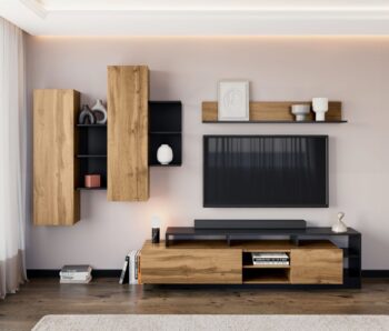 KALI obývacia zostava, apalačský dub/antracit