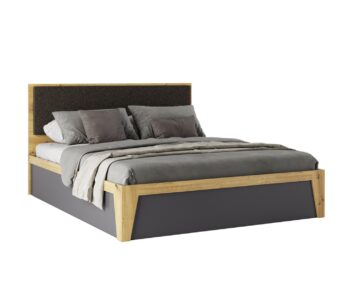 KARMEN manželská posteľ 160, dub Artisan/grafit