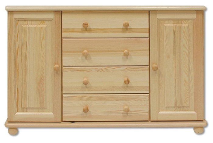 KD122 Kombinovaná komoda, prírodná borovica KD122 Kombinovaná komoda, prírodná borovica