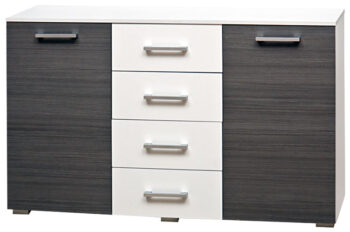 KRUS kombinovaná komoda, biela/dakar