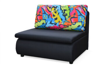 KUBO detská pohovka, Sawana 14/Grafiti 2