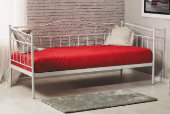 Kovová posteľ BARMA, biela