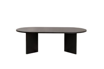 LAB oválny konferenčný stolík, čierne drevo
