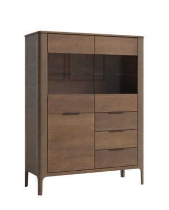 LAKE vysoká komoda 3D3Z, farba orech