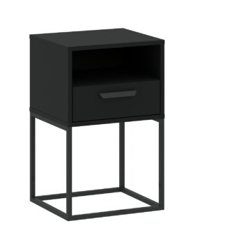 LARD nočný stolík 1S 40 NR5, čierna