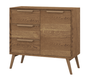 LEA 12 dverová komoda, dub rustikálny