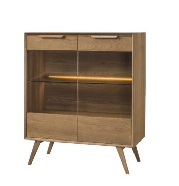 LEA 16 vitrína, dub rustikálny