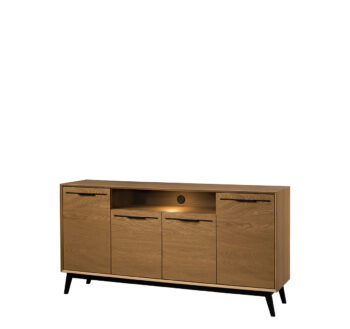 LEVADA 47 štvordverová komoda, dub Rustikal