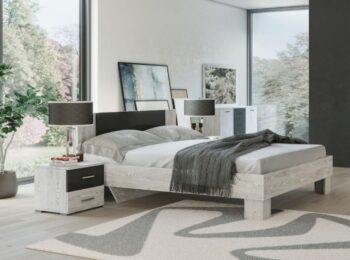 LILIAN NEW manželská posteľ 160, antracit/light artwood