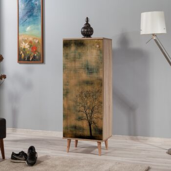 LIME štýlový botník na nožičkách, dub Sonoma