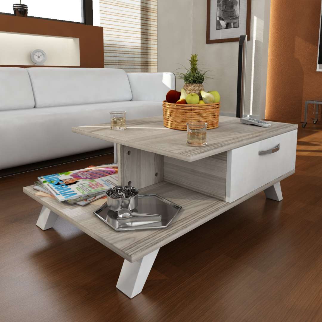 LONDON konferenčný stolík na nožičkách, biela/cordoba LONDON konferenčný stolík na nožičkách, biela/cordoba