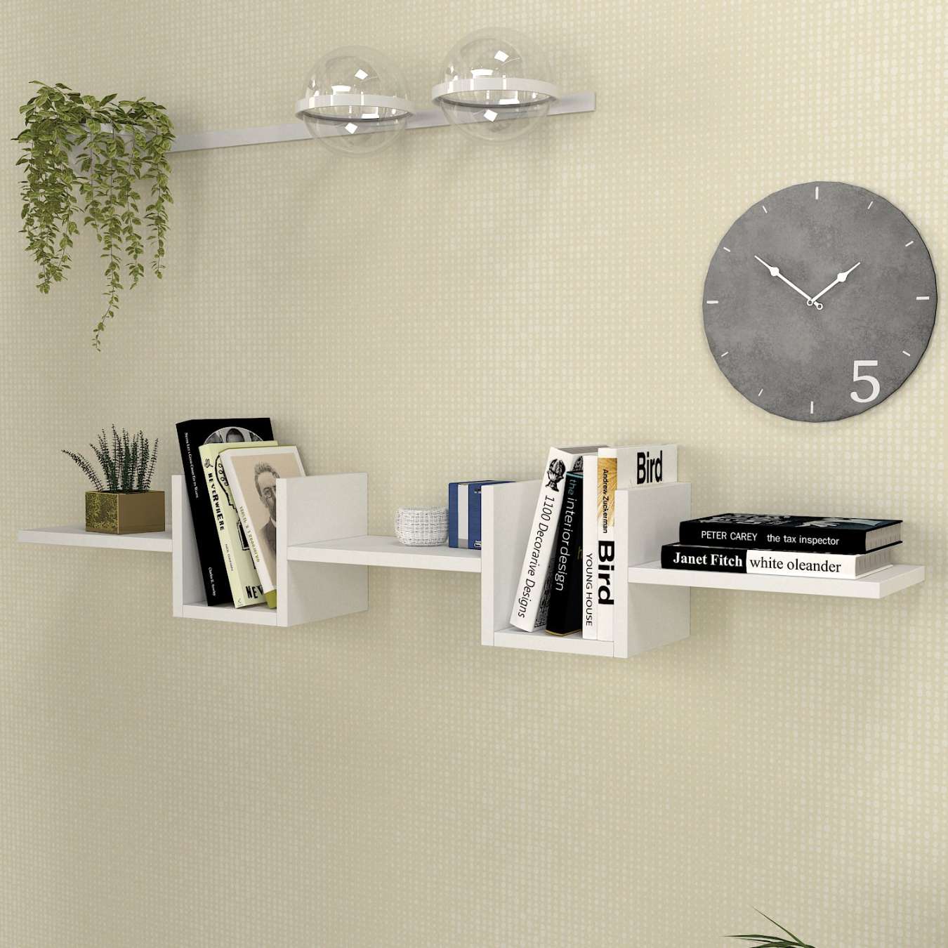 LONZA závesná polica, biela LONZA závesná polica, biela