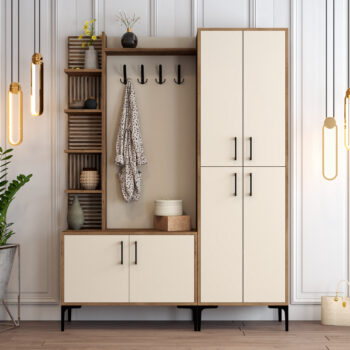 LUIGI DA predsieňová zostava, orech / krémová