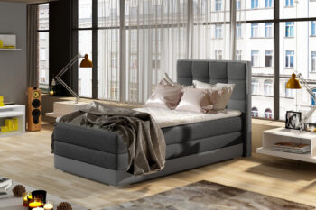 Luxusná posteľ BONAMI čierna pravá