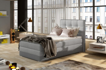 Luxusná posteľ BONAMI šedá 2 ľavá