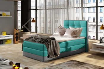 Luxusná posteľ BONAMI zelená ľavá