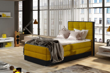 Luxusná posteľ BONAMI žltá pravá