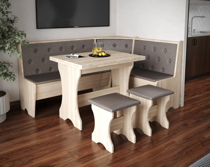 MAGDA kuchynský set, dub Sonoma/sivohnedá MAGDA kuchynský set, dub Sonoma/sivohnedá