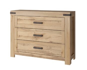 MARIETTA komoda so zásuvkami 3S, dub Wotan