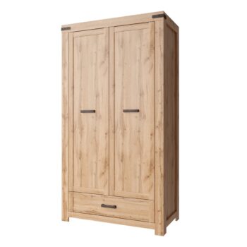 MARIETTA šatníková skriňa 2D1S, dub Wotan