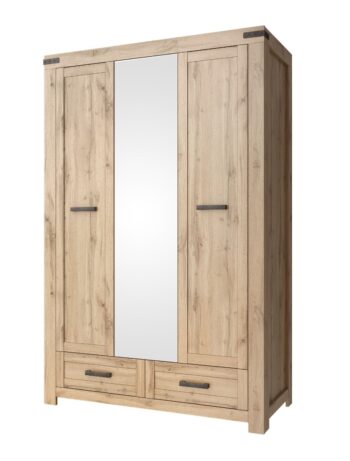 MARIETTA šatníková skriňa 3D2S, dub Wotan