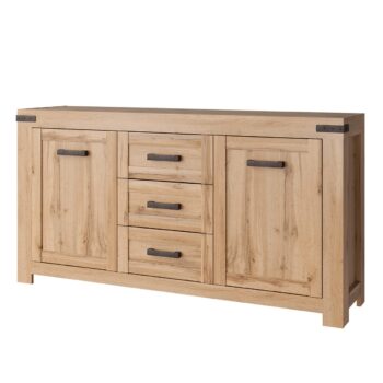 MARIETTA široká komoda 2D3S, dub Wotan