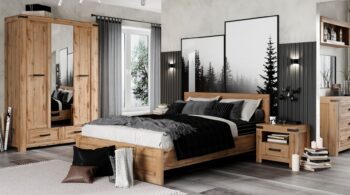 MARIETTA spálňová zostava, dub Wotan