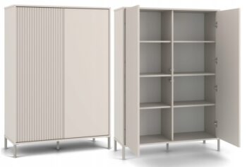 MARIKA dvojdverová skrinka 2DD slim/hladký, kašmír